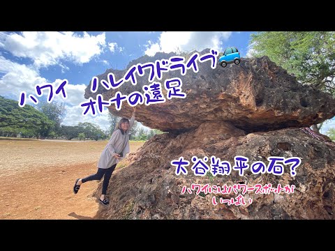 ハワイ　オトナの遠足シリーズ# 1  ハレイワ　大谷翔平の石にお願い事を