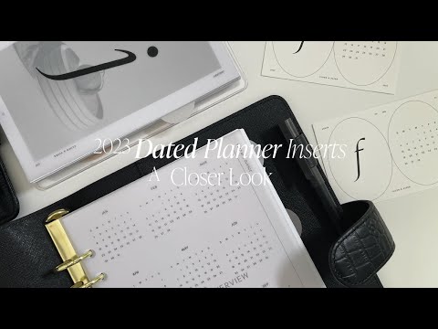 2023 Dated Planner Inserts | Closer Look | Planner Spread | Cloth & Paper