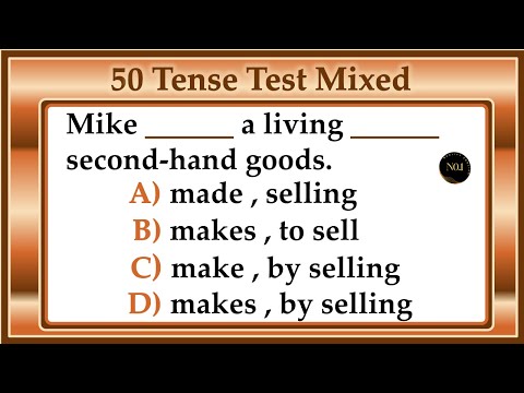 Can you pass the English level test? | 50 Questions | Grammar Tenses Quiz | No.1 Quality English