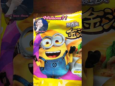 Minion noodles? Would you try? #minions #noodles #asmr #snacks