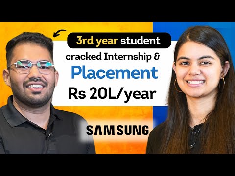 3rd year student cracks Samsung Internship & PPO | Interview Lessons with Shradha Ma'am