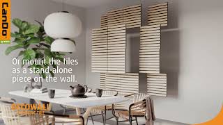 CanDo Green - Decowall Acoustic Tile - the atmospheric decoration for wall and ceiling