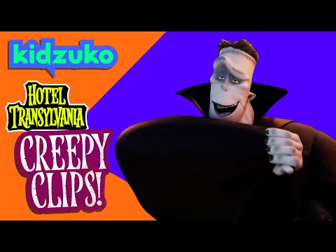 🧟 Frankenstein Tries on Count Dracula's Costume! | Hotel Transylvania 2 | Halloween | @Kidzuko