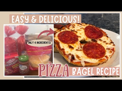 Easy Pizza Bagel Recipe | Quick Homeschool Lunch Idea