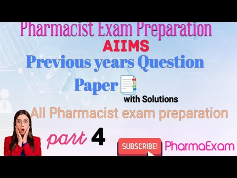 AIIMS Pharmacist Previous year Question #pharmacistexampreparation #aiims #osssc #zppharmacist #di