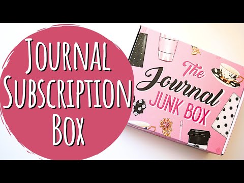 Unboxing: Journal Junk Box Monthly Sub Box