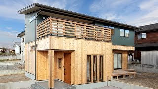 広々オープンテラス　木々の香りを感じる家［注文住宅の施工例］