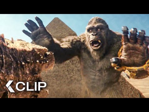 Kong vs. Godzilla - Egypt Fight Scene - GODZILLA X KONG: The New Empire (2024)