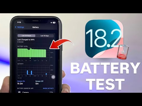 iOS 18.2 Battery Test - IOS 18.2 Battery Review- IOS 18.2 No More Battery Drain 🪫