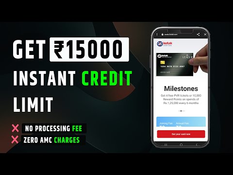 Kotak Bank Credit Card Apply online | Instantly ₹15000 Credit Limit | Best Credit Card In 2023