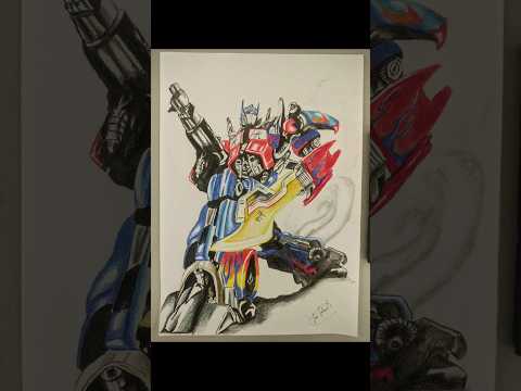 Drawing Optimus prime #optimusprime #transformers #transformersriseofthebeasts #drawings #shorts