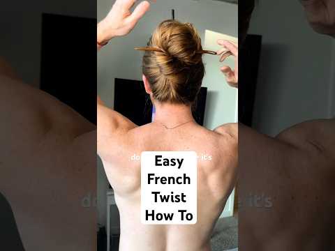 Easy French twist how to hair  sticks tutorial hair hairstyle #Hairstyle #FrenchTwist ￼