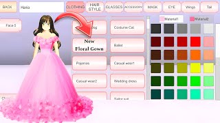 HOW TO MAKE NEW PINK FLORAL GOWN🌸|| SAKURA SCHOOL SIMULATOR || NEW TUTORIAL VIDEO🫶🏼☺️