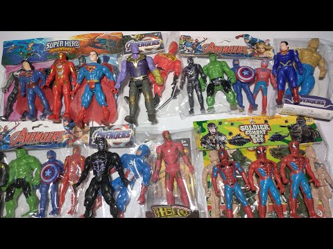 Marvel Spider-Man series unbox, popular Spider-Man action dolls, Avengers Team Ironman/ASMR Review