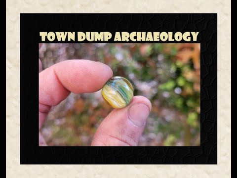 Town Dump Archaeology - Digging Vintage Marbles - Bottles - Antiques - TOYS - Art - Glass -