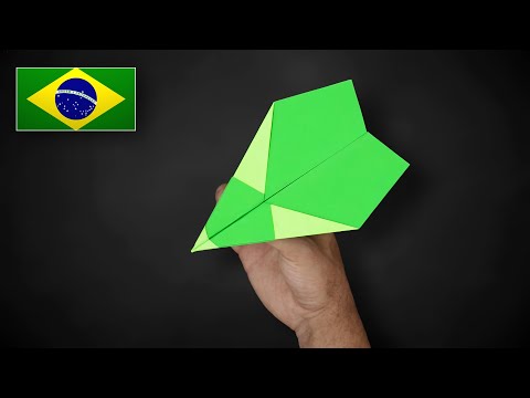 Como fazer um Avião de Papel que voa muito bem! - Modelo 4