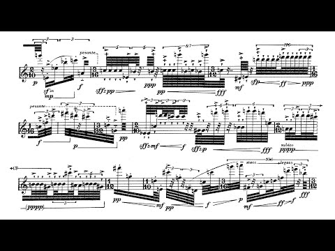 Brian Ferneyhough - Superscriptio (1981) [Score-Video]