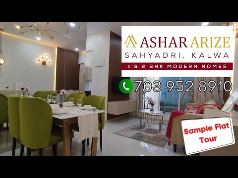 Sample Flat - 1, 2 BHK & Jodi in Ashar Arize at Budhaji Nagar, Kalwa, Thane by Ashar Group