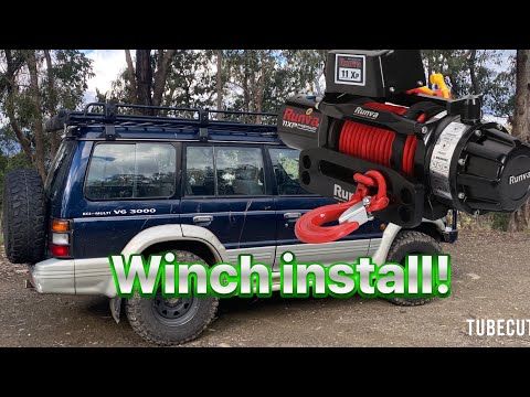 Winch install on my Pajero. How I did it!