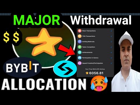 MAJOR  Claim Bitget or Bybit || Major Withdrawal process || Major SCAM || Bitcoin