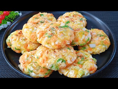 Fall's Best : Easy Cabbage Pancake Recipe 秋天多吃白菜，神仙白菜饼吃法 秋の美味しさ！簡単キャベツペイストリー 가을에 먹기 좋은 신의 양배추 전