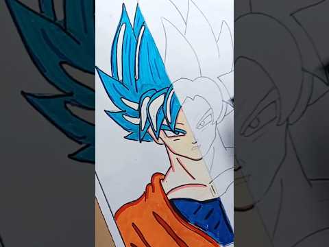 Goku drawing ❤️and black Goku cuming soon #anime #goku #shorts #art