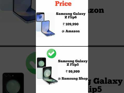 Samsung Galaxy Z Flip6 vs Galaxy Z Flip5 | Konsa phone lena chahiye | Full comperijon in short