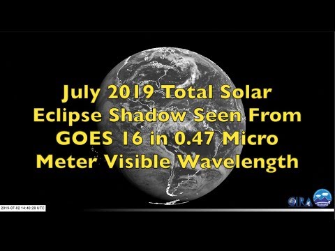 July 2019 Total Solar Eclipse as Seen From Space!