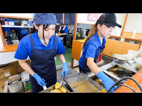 Close contact with the hearty tempura diner where the beautiful signboard girl works.