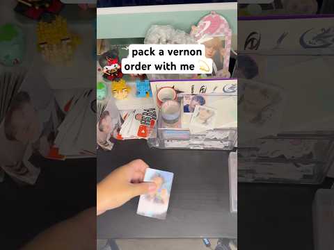 pack a vernon order with me 💫 #seventeenvernon #pwm #packingorders #packwithme #seventeen