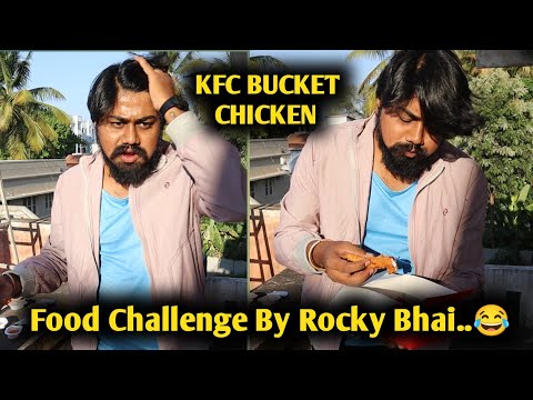 Rocky Bhai ಗೆಟಪ್ ನಲ್ಲಿ Food Challenge | KFC Strips Bucket | Likhith Shetty Vlogs