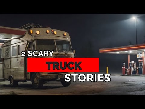 A semi-truck and a run down gas station...