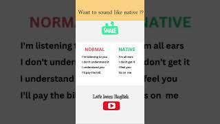 want to sound like native???? #learnenglish #learnenglishgrammar #letslearnenglish