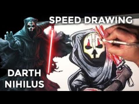 Darth Nihilus sketch - time lapse speed drawing