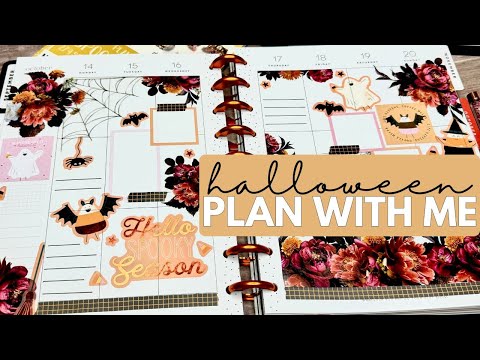 PLAN WITH ME | CLASSIC VERTICAL HAPPY PLANNER | JEWEL TONE BLOOMS LIVE LOVE POSH PLANYTHING MOJOJOJO