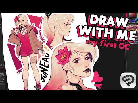 Drawing My First OC Again! Draw With Me Session ♡ CLIP STUDIO PAINT