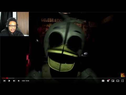 FNAF IN REAL TIME - All Secrets & Easter Eggs (Secret Jumpscares + Secret Ending) REACTION