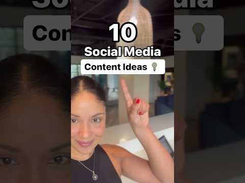 10 Brilliant Social Media Content Ideas #marketing