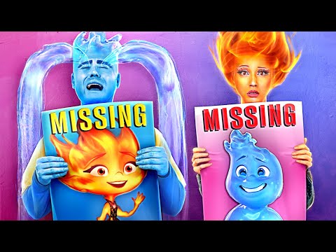 Ember and Wade's children are MISSING! Fire vs Water: Awesome Parenting Hacks! KIDS vs PARENTS!