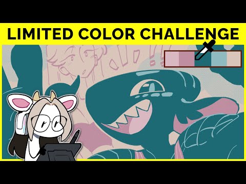 🔴 Limited Palette Art Challenge w/ Jessie