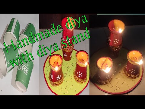 diya stand making | handmade diya stand | how to make diya at home | #diya #dipabali