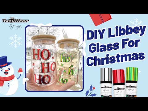 How to Make a Christmas Libbey Glass Using Permanent Craft Vinyl?