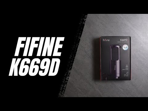 Fifine K669D Microphone Unboxing and Mic Test.