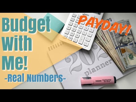 BUDGET WITH ME - Payday! | Inconsistent Income | REAL NUMBERS