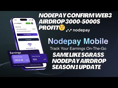 Nodepay Confirm Web3 Airdrop 300-500$ Profit😯 Same Like $GRASS | Nodepay Airdrop Season 1 Update