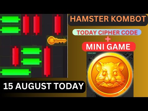 15 August Daily Combo & Daily Cipher & Mini Game | Hamster Kombat Daily Combo & Mini Game 15 August