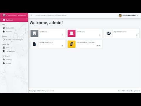 School Dormitory Management Software