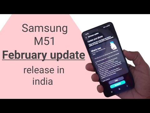 Samsung galaxy M51 got new software update February 2021