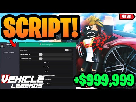 ROBLOX VEHICLE LEGENDS SCRIPT PASTEBIN 2023 | VEHICLE LEGENDS MONEY HACK/MONEY GLITCH/SCRIPT