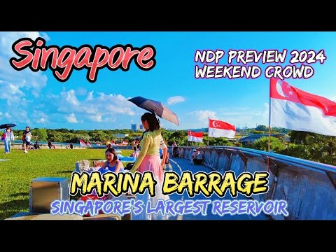 Exploring Marina Barrage: Walk from Gardens by the Bay MRT | NDP 2024 Preview Weekend.